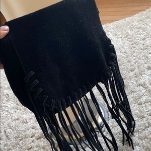 STEVE MADDEN à lack suede purse